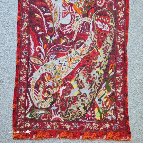 Perfect Jim Thompson Wool Scarf Lightweight - Picture 5 of 9